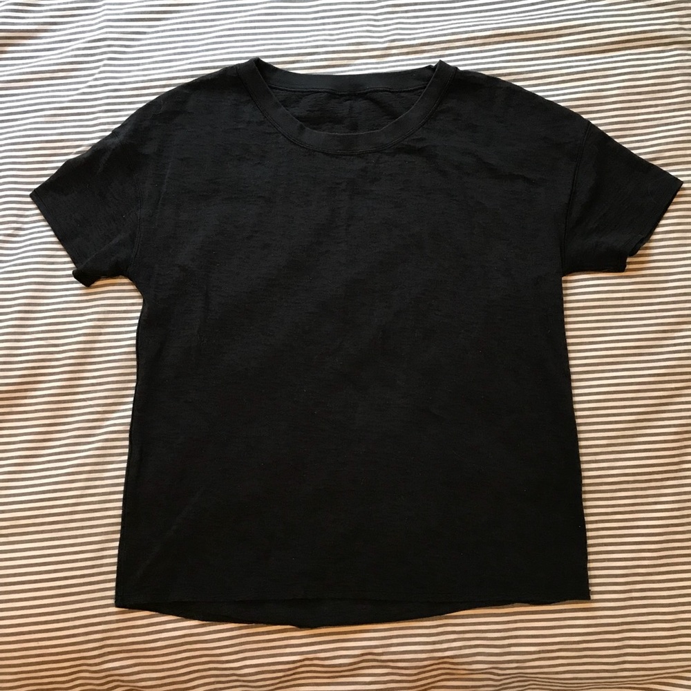 lululemon Hint of Sheer Short Sleeve Cotton top